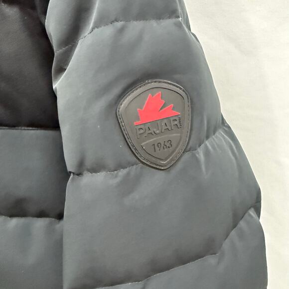 Pajar Black Mens Locarno Lightweight Puffer Duck Down 550 Fill Power Medium NWOT - Picture 3 of 8